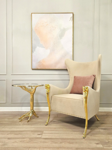 Кресло Emerald Wingback Beige