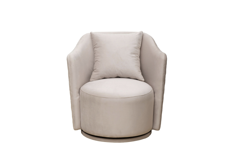 Кресло Verona Basic вращающееся велюровое бежевое VERONA BASIC-Colt002