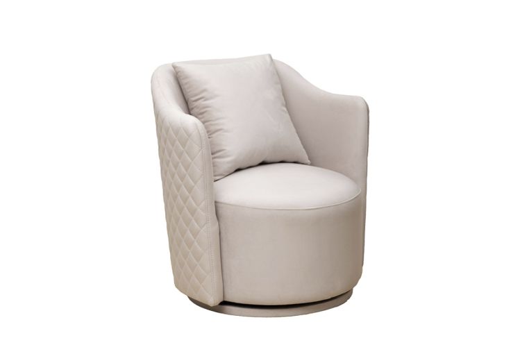 Кресло Verona Basic вращающееся велюровое бежевое VERONA BASIC-Colt002