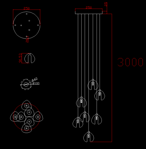 Люстра Bocci 14.7 Random