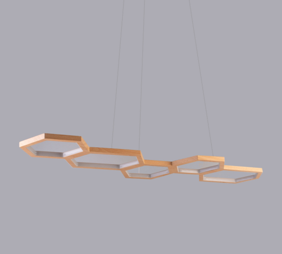 Люстра Honeycombs Brass