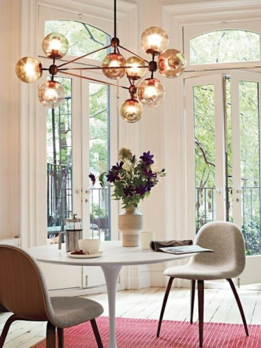 Люстра Modo Chandelier 10 Globes Black