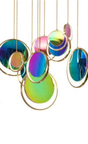 Люстра Pearl Circle Vertical