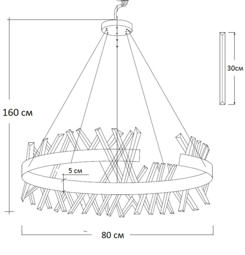 Люстра стеклянная Cloud 62GDW-913-800R