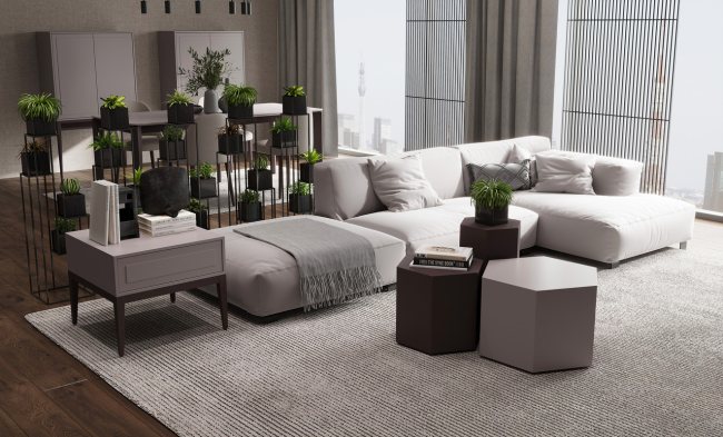 Приставной столик MARBELLA, MOD INTERIORS