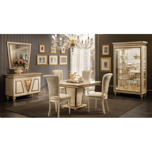 Обеденный стол 120/160х120 Arredo Classic Fantasia, квадратный раздвижной