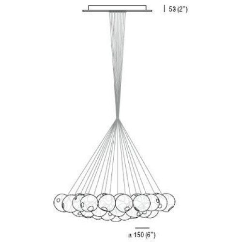 Подвесная люстра Bocci 28.37 Cluster