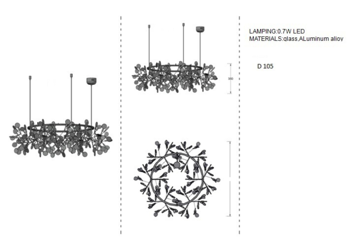 Подвесная люстра Heracleum the Big O