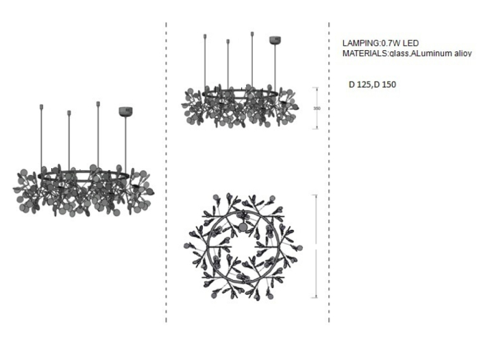 Подвесная люстра Heracleum the Big O
