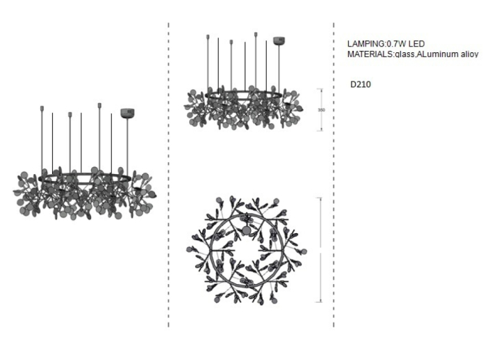 Подвесная люстра Heracleum the Big O
