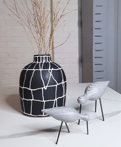 Статуэтка Wood grain bird black B