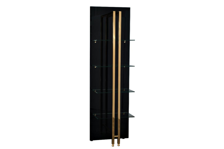Стеллаж Marbella из черного стекла 58DB-SH17071B