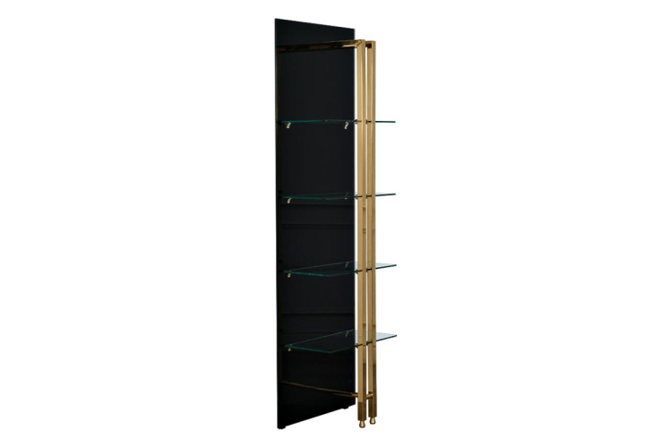 Стеллаж Marbella из черного стекла 58DB-SH17071B