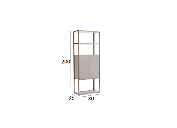 Стеллаж Space с дверцами 58DB-SH16061B