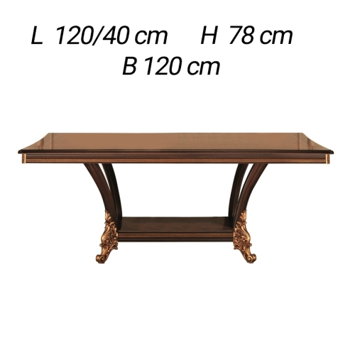 Стол обеденный 120/160х120 Arredo Classic Sinfonia квадратный раскладной