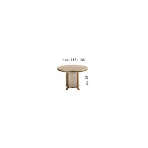 Стол обеденный круглый 118/158 Arredo Classic Melodia раскладной