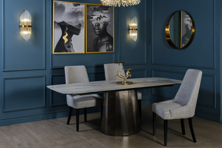 Стул Elegante рогожка светло-серый ELEGANTE-3K-Santo1400-SVSER