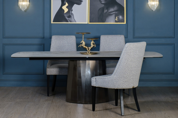 Стул Elegante рогожка светло-серый ELEGANTE-3K-Santo1400-SVSER