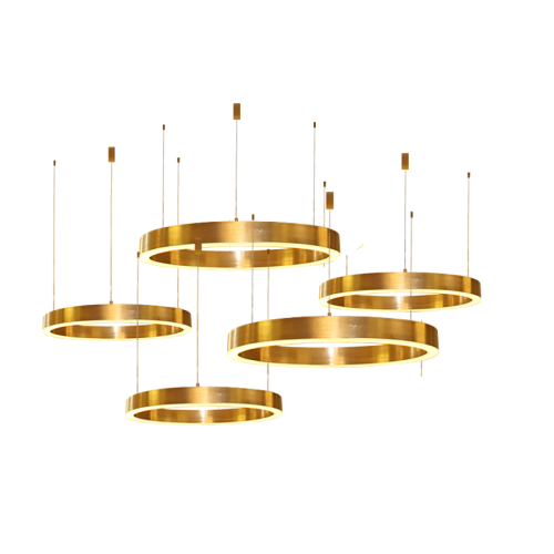 Светильник Light Ring Horizontal Copper Gold