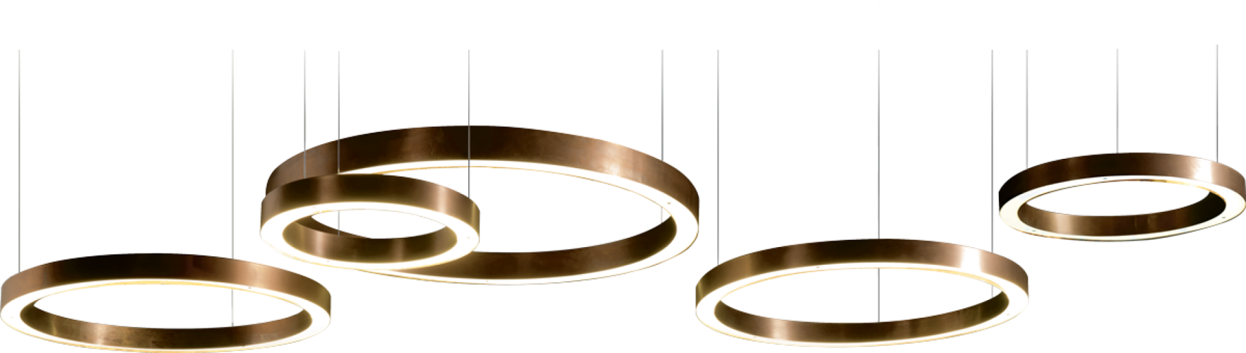 Светильник Light Ring Horizontal Copper Gold