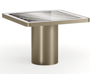 Журнальный стол Reflex Disegno Tau 40 Steel Backgammon