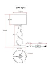 Лампа настольная Moderli V10552-1T Macadamia