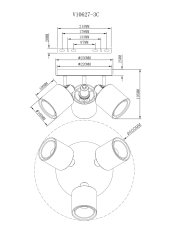 Светильник потолочный Moderli V10627-3C Room