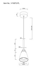 Светильник подвесной светодиодный Moderli V10870-PL Leina