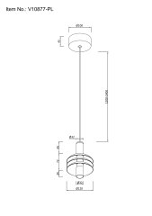 Светильник подвесной светодиодный Moderli V10877-PL Sylv