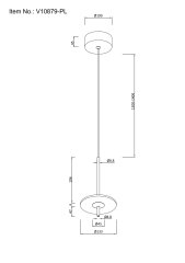 Светильник подвесной светодиодный Moderli V10879-PL Ella