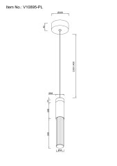 Светильник подвесной светодиодный Moderli V10895-PL Ran