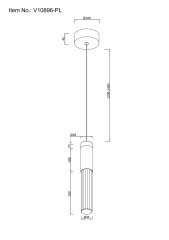Светильник подвесной светодиодный Moderli V10896-PL Ran