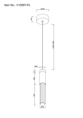 Светильник подвесной светодиодный Moderli V10897-PL Ran