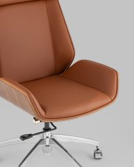 Кресло руководителя TopChairs Crown SN коричневый