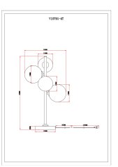 Лампа настольная Moderli V10791-4T Renny