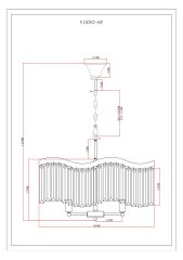 Люстра подвесная Moderli V10767-6P Wave