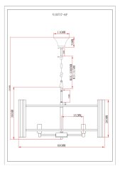 Люстра подвесная Moderli V10777-6P Monte