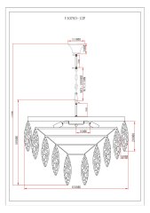 Люстра подвесная Moderli V10783-12P Souls