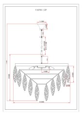 Люстра подвесная Moderli V10785-12P Souls