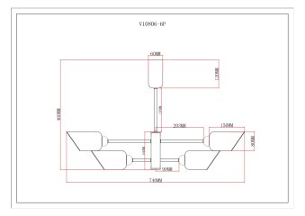 Люстра подвесная Moderli V10806-6P Avery