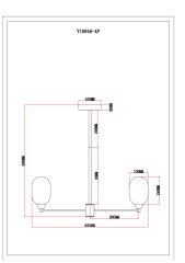 Люстра подвесная Moderli V10846-4P Gracy