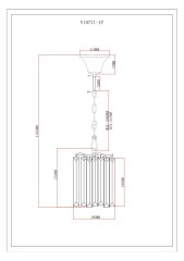 Светильник подвесной Moderli V10771-1P Wave
