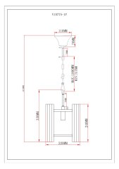 Светильник подвесной Moderli V10775-1P Monte