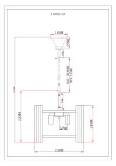 Светильник подвесной Moderli V10780-3P Monte