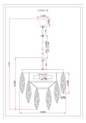 Светильник подвесной Moderli V10782-4P Souls