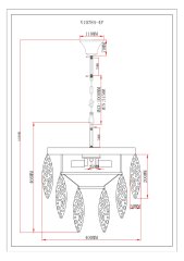 Светильник подвесной Moderli V10784-4P Souls