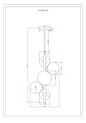 Светильник подвесной Moderli V10788-5P Renny