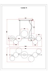 Светильник подвесной Moderli V10789-7P Renny