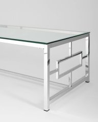 Журнальный стол 120*60 БРУКЛИН серебро