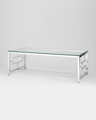 Журнальный стол 120*60 БРУКЛИН серебро